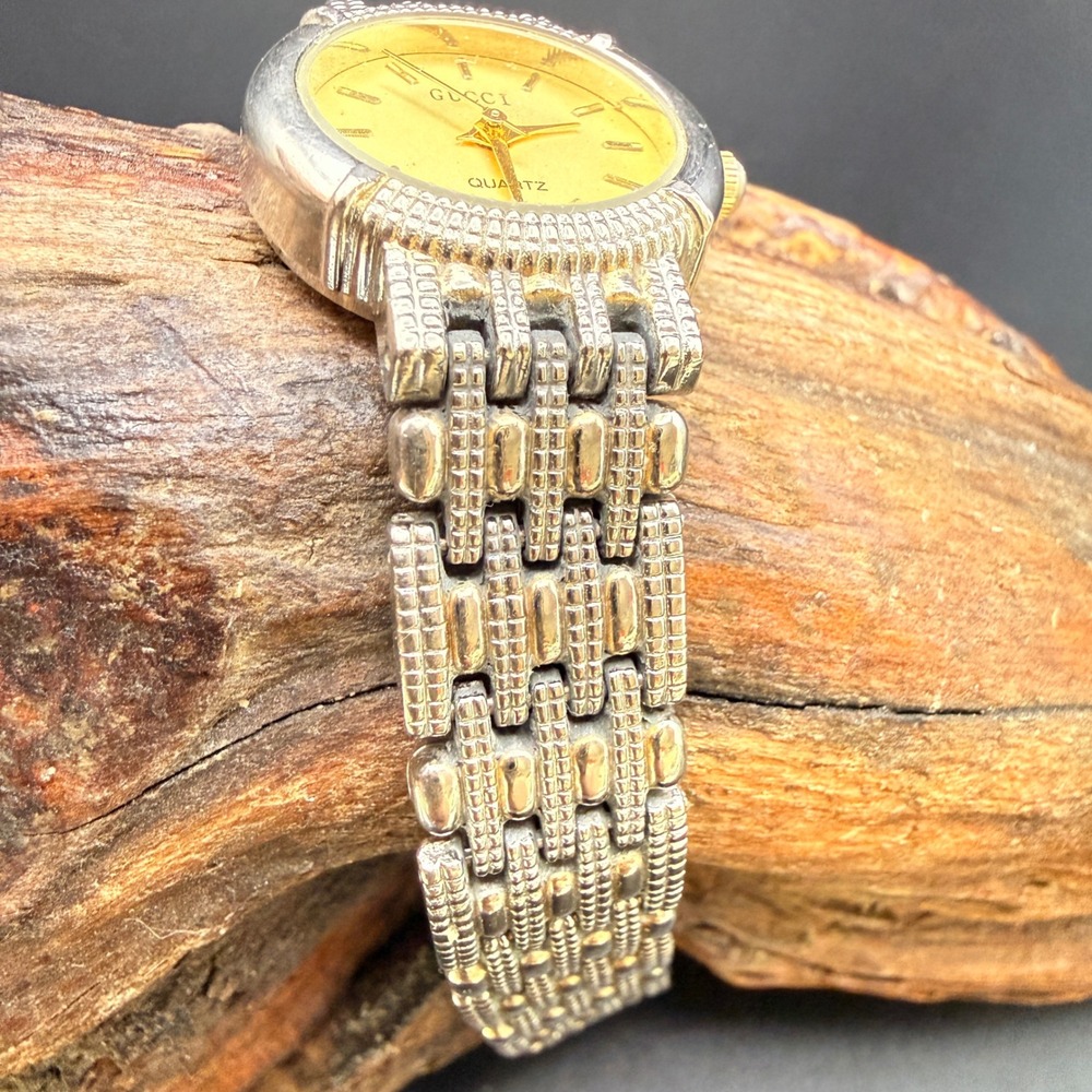 Gucci 5405 Vintage Womens Quartz Watch Silver Tone Link Bracelet Working - Picture 3 of 9